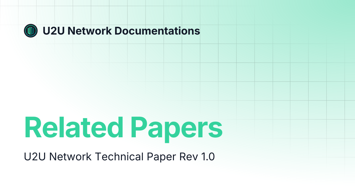 Related Papers | U2U Network Documentations